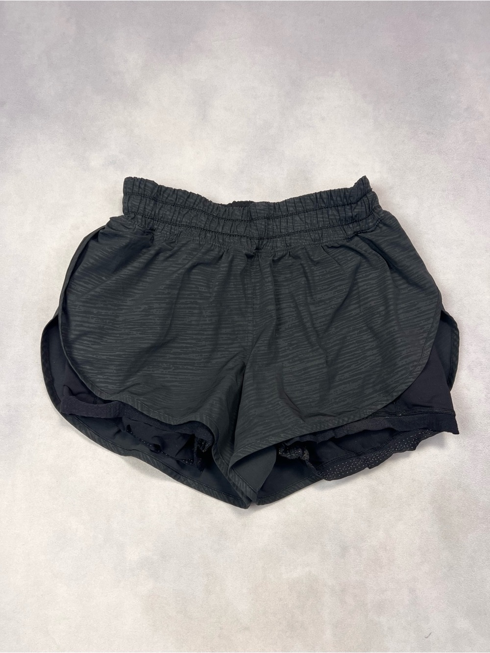 lululemon athletica Black Layered Running Shorts